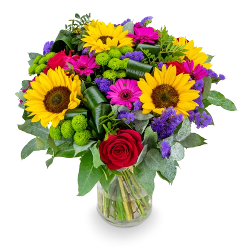 Bouquet with sunflower